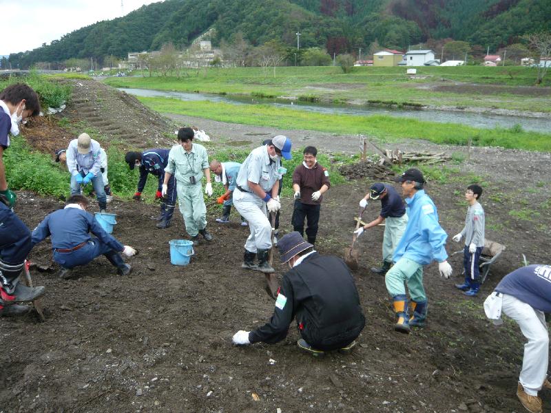 大槌町での活動の様子