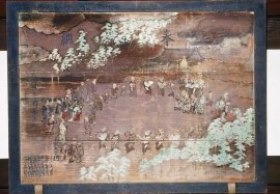 若山神社「東大寺村おかげ踊図絵馬」の写真