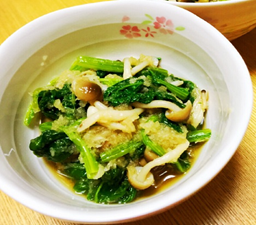 青菜ときのこのおろしポン酢和え画像