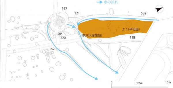 泉跡周辺平面図の画像