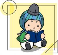 本を読むみづまろくん