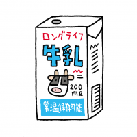 ロングライフミルクイラスト
