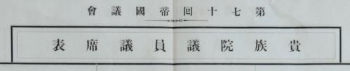議席表