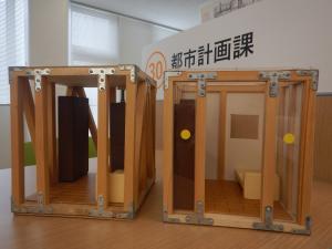 耐震シェルター模型展示