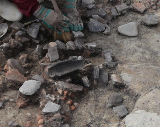 刷毛使用状況写真