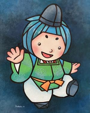 水の底を歩くみづまろくん