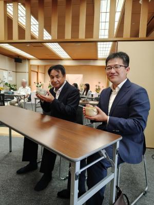 町長・教育長お茶席の写真