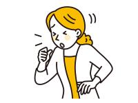 咳をしている人イラスト