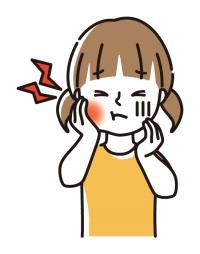 歯が痛い子どものイラスト