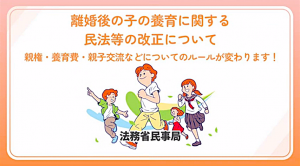 離婚後の子の養育に関する 民法等の改正について（法務省作成動画）